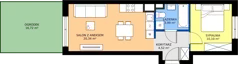 2 pokoje, mieszkanie 38,95 m², parter, oferta nr XII/54, Metro Art 12, Warszawa, Praga Południe, Kamionek, ul. Chodakowska 38