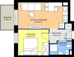 2 pokoje, mieszkanie 34,33 m², piętro 2, oferta nr 15, Viva Garden 14, Warszawa, Białołęka, Brzeziny, ul. Szlachecka 8