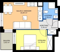 2 pokoje, mieszkanie 36,16 m², piętro 3, oferta nr 37, Viva Garden 14, Warszawa, Białołęka, Brzeziny, ul. Szlachecka 8