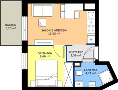 2 pokoje, mieszkanie 31,51 m², piętro 3, oferta nr 23, Viva Garden 14, Warszawa, Białołęka, Brzeziny, ul. Szlachecka 8