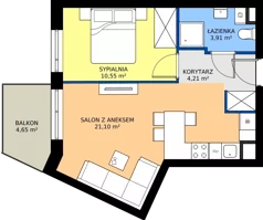 2 pokoje, mieszkanie 39,77 m², piętro 2, oferta nr 50, Viva Garden 14, Warszawa, Białołęka, Brzeziny, ul. Szlachecka 8