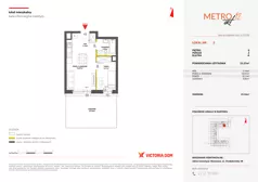 2 pokoje, mieszkanie 33,38 m², piętro 2, oferta nr XII/9, Metro Art 12, Warszawa, Praga Południe, Kamionek, ul. Chodakowska 38