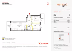 3 pokoje, mieszkanie 51,31 m², piętro 2, oferta nr XII/59, Metro Art 12, Warszawa, Praga Południe, Kamionek, ul. Chodakowska 38