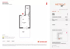 1 pokój, mieszkanie 26,97 m², parter, oferta nr XII/77, Metro Art 12, Warszawa, Praga Południe, Kamionek, ul. Chodakowska 38