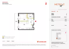 2 pokoje, mieszkanie 39,30 m², piętro 1, oferta nr XII/83, Metro Art 12, Warszawa, Praga Południe, Kamionek, ul. Chodakowska 38