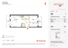 3 pokoje, mieszkanie 54,72 m², piętro 5, oferta nr XII/100, Metro Art 12, Warszawa, Praga Południe, Kamionek, ul. Chodakowska 38