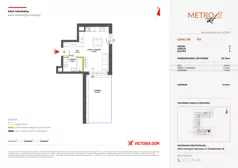 1 pokój, mieszkanie 26,79 m², parter, oferta nr XII/103, Metro Art 12, Warszawa, Praga Południe, Kamionek, ul. Chodakowska 38