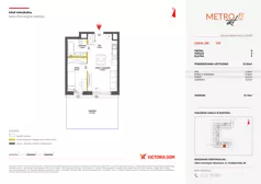 2 pokoje, mieszkanie 33,38 m², piętro 2, oferta nr XII/9, Metro Art 12, Warszawa, Praga Południe, Kamionek, ul. Chodakowska 38