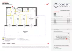 4 pokoje, mieszkanie 79,91 m², piętro 2, oferta nr A117, Concept Ćwiklińska, Warszawa, Białołęka, Tarchomin, ul. Elżbiety Barszczewskiej 2