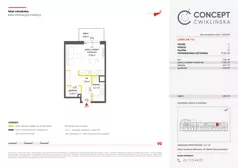 1 pokój, mieszkanie 31,61 m², piętro 1, oferta nr A114, Concept Ćwiklińska, Warszawa, Białołęka, Tarchomin, ul. Elżbiety Barszczewskiej 2