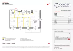 4 pokoje, mieszkanie 79,91 m², piętro 2, oferta nr A117, Concept Ćwiklińska, Warszawa, Białołęka, Tarchomin, ul. Elżbiety Barszczewskiej 2