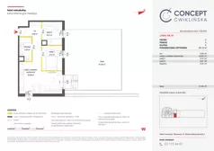 3 pokoje, mieszkanie 55,10 m², piętro 4, oferta nr A30, Concept Ćwiklińska, Warszawa, Białołęka, Tarchomin, ul. Elżbiety Barszczewskiej 2