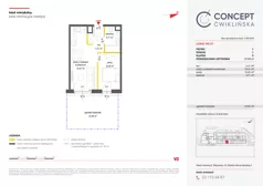2 pokoje, mieszkanie 37,09 m², piętro 2, oferta nr A87, Concept Ćwiklińska, Warszawa, Białołęka, Tarchomin, ul. Elżbiety Barszczewskiej 2