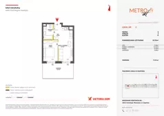 2 pokoje, mieszkanie 32,53 m², parter, oferta nr XIV/2, Metro Art 14, Warszawa, Praga Południe, Kamionek, ul. Chodakowska