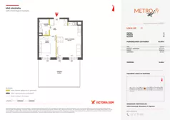2 pokoje, mieszkanie 45,94 m², piętro 1, oferta nr XIV/96, Metro Art 14, Warszawa, Praga Południe, Kamionek, ul. Chodakowska