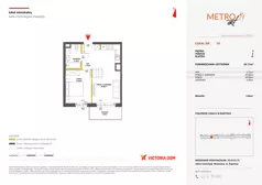 2 pokoje, mieszkanie 39,17 m², piętro 1, oferta nr XIV/19, Metro Art 14, Warszawa, Praga Południe, Kamionek, ul. Chodakowska