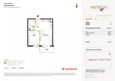 2 pokoje, mieszkanie 39,14 m², piętro 3, oferta nr XIV/45, Metro Art 14, Warszawa, Praga Południe, Kamionek, ul. Chodakowska