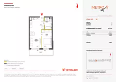 2 pokoje, mieszkanie 41,61 m², piętro 3, oferta nr XIV/50, Metro Art 14, Warszawa, Praga Południe, Kamionek, ul. Chodakowska