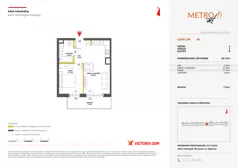 2 pokoje, mieszkanie 40,17 m², piętro 4, oferta nr XIV/69, Metro Art 14, Warszawa, Praga Południe, Kamionek, ul. Chodakowska