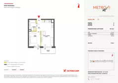 2 pokoje, mieszkanie 39,14 m², piętro 5, oferta nr XIV/73, Metro Art 14, Warszawa, Praga Południe, Kamionek, ul. Chodakowska