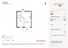 2 pokoje, mieszkanie 39,17 m², piętro 5, oferta nr XIV/75, Metro Art 14, Warszawa, Praga Południe, Kamionek, ul. Chodakowska