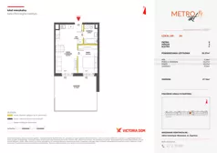 2 pokoje, mieszkanie 34,71 m², piętro 1, oferta nr XIV/133, Metro Art 14, Warszawa, Praga Południe, Kamionek, ul. Chodakowska