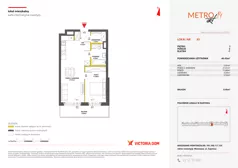 2 pokoje, mieszkanie 46,43 m², piętro 1, oferta nr XIV/93, Metro Art 14, Warszawa, Praga Południe, Kamionek, ul. Chodakowska