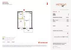2 pokoje, mieszkanie 35,57 m², piętro 1, oferta nr XIV/94, Metro Art 14, Warszawa, Praga Południe, Kamionek, ul. Chodakowska