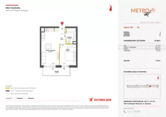 2 pokoje, mieszkanie 39,40 m², piętro 1, oferta nr XIV/95, Metro Art 14, Warszawa, Praga Południe, Kamionek, ul. Chodakowska