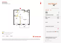 2 pokoje, mieszkanie 45,94 m², piętro 1, oferta nr XIV/96, Metro Art 14, Warszawa, Praga Południe, Kamionek, ul. Chodakowska