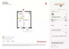 2 pokoje, mieszkanie 35,57 m², piętro 3, oferta nr XIV/110, Metro Art 14, Warszawa, Praga Południe, Kamionek, ul. Chodakowska