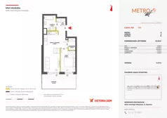 2 pokoje, mieszkanie 44,80 m², piętro 2, oferta nr XIV/100, Metro Art 14, Warszawa, Praga Południe, Kamionek, ul. Chodakowska