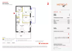 3 pokoje, mieszkanie 53,80 m², parter, oferta nr XIV/132, Metro Art 14, Warszawa, Praga Południe, Kamionek, ul. Chodakowska