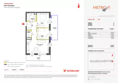 3 pokoje, mieszkanie 53,80 m², piętro 2, oferta nr XIV/138, Metro Art 14, Warszawa, Praga Południe, Kamionek, ul. Chodakowska