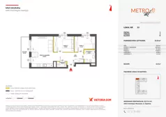 3 pokoje, mieszkanie 55,89 m², piętro 2, oferta nr X/33, Metro Art 9, 10, Warszawa, Praga Południe, Kamionek, ul. Żupnicza