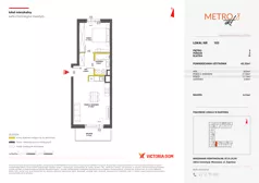 2 pokoje, mieszkanie 43,43 m², piętro 5, oferta nr VIII/103, Metro Art 8, Warszawa, Praga Południe, Kamionek, ul. Żupnicza
