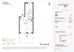 2 pokoje, mieszkanie 47,19 m², parter, oferta nr VIII/107, Metro Art 8, Warszawa, Praga Południe, Kamionek, ul. Żupnicza