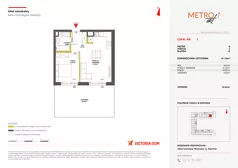 2 pokoje, mieszkanie 41,09 m², parter, oferta nr IX/1, Metro Art 9, 10, Warszawa, Praga Południe, Kamionek, ul. Żupnicza