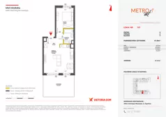 2 pokoje, mieszkanie 47,29 m², parter, oferta nr IX/107, Metro Art 9, 10, Warszawa, Praga Południe, Kamionek, ul. Żupnicza