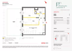 3 pokoje, mieszkanie 56,69 m², piętro 1, oferta nr C2/122, Miasteczko Julianów 2, Julianów, ul. Architektów