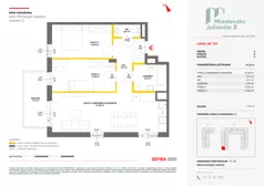 3 pokoje, mieszkanie 67,30 m², piętro 3, oferta nr C2/107, Miasteczko Julianów 2, Julianów, ul. Architektów