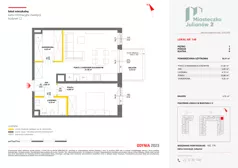 2 pokoje, mieszkanie 50,51 m², piętro 1, oferta nr C2/148, Miasteczko Julianów 2, Julianów, ul. Architektów