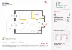 1 pokój, mieszkanie 34,81 m², piętro 2, oferta nr C2/170, Miasteczko Julianów 2, Julianów, ul. Architektów