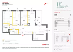 4 pokoje, mieszkanie 87,38 m², piętro 3, oferta nr C2/182, Miasteczko Julianów 2, Julianów, ul. Architektów