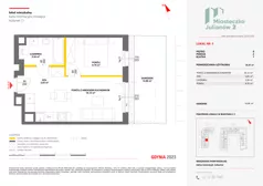 2 pokoje, mieszkanie 36,18 m², piętro 2, oferta nr C2/164, Miasteczko Julianów 2, Julianów, ul. Architektów