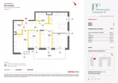 4 pokoje, mieszkanie 68,08 m², piętro 1, oferta nr C1/53, Miasteczko Julianów 2, Julianów, ul. Architektów