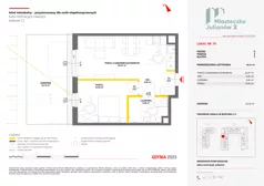 2 pokoje, mieszkanie 44,52 m², piętro 2, oferta nr C2/97, Miasteczko Julianów 2, Julianów, ul. Architektów