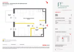 2 pokoje, mieszkanie 44,52 m², piętro 2, oferta nr C2/97, Miasteczko Julianów 2, Julianów, ul. Architektów