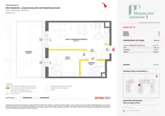 2 pokoje, mieszkanie 44,52 m², piętro 2, oferta nr C2/97, Miasteczko Julianów 2, Julianów, ul. Architektów
