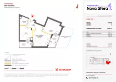 3 pokoje, mieszkanie 50,64 m², piętro 3, oferta nr IV/15, Miasteczko Nova Sfera 4, Warszawa, Białołęka, Żerań, ul. Marywilska 7